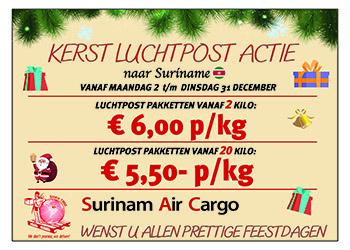 Surinam Air Cargo luchtpostactie